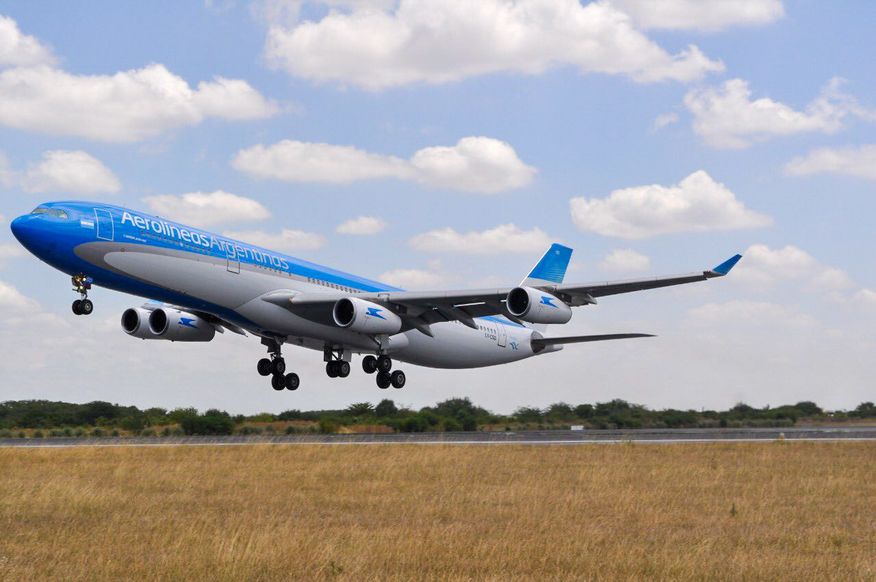 Aerolíneas Argentinas, avión. Foto: NA.