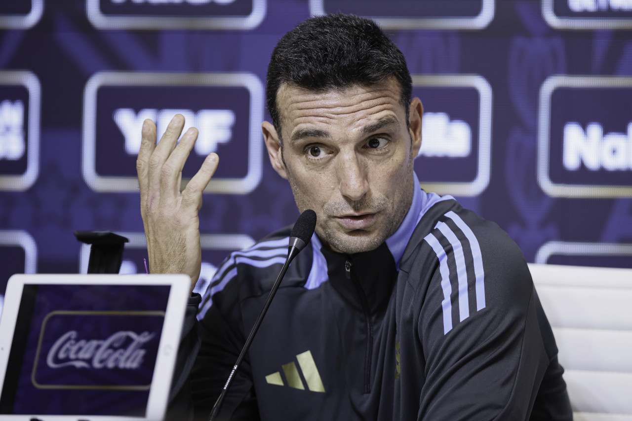Lionel Scaloni, entrenador de la Selección argentina. Foto: NA.