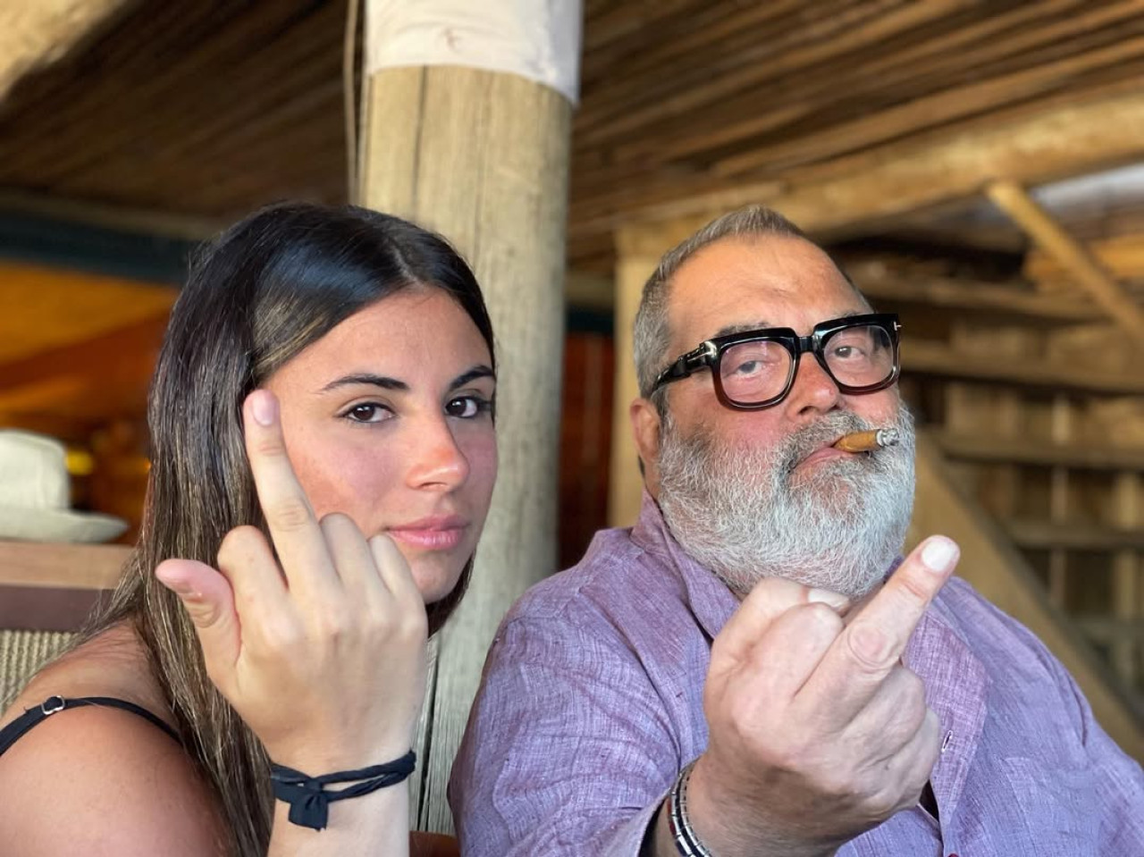 Jorge Lanata junto a su hija, Lola Lanata. Foto Instagram