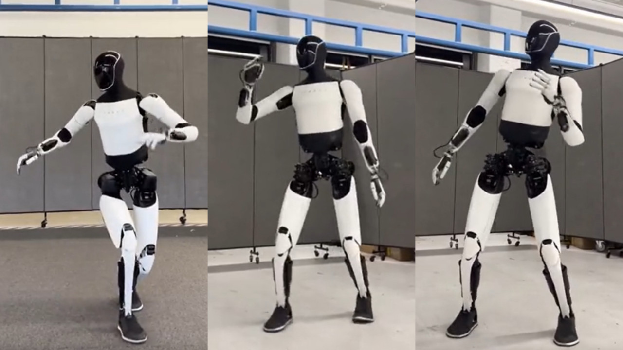 Optimus, el robot de Tesla. Foto: captura.