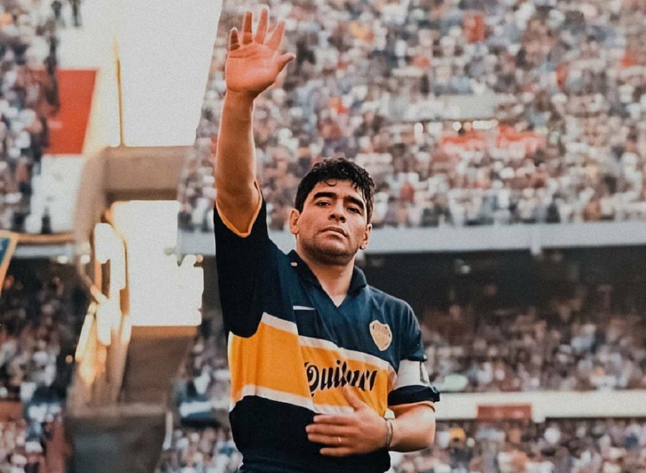 Último partido de Diego Maradona. Foto: Redes