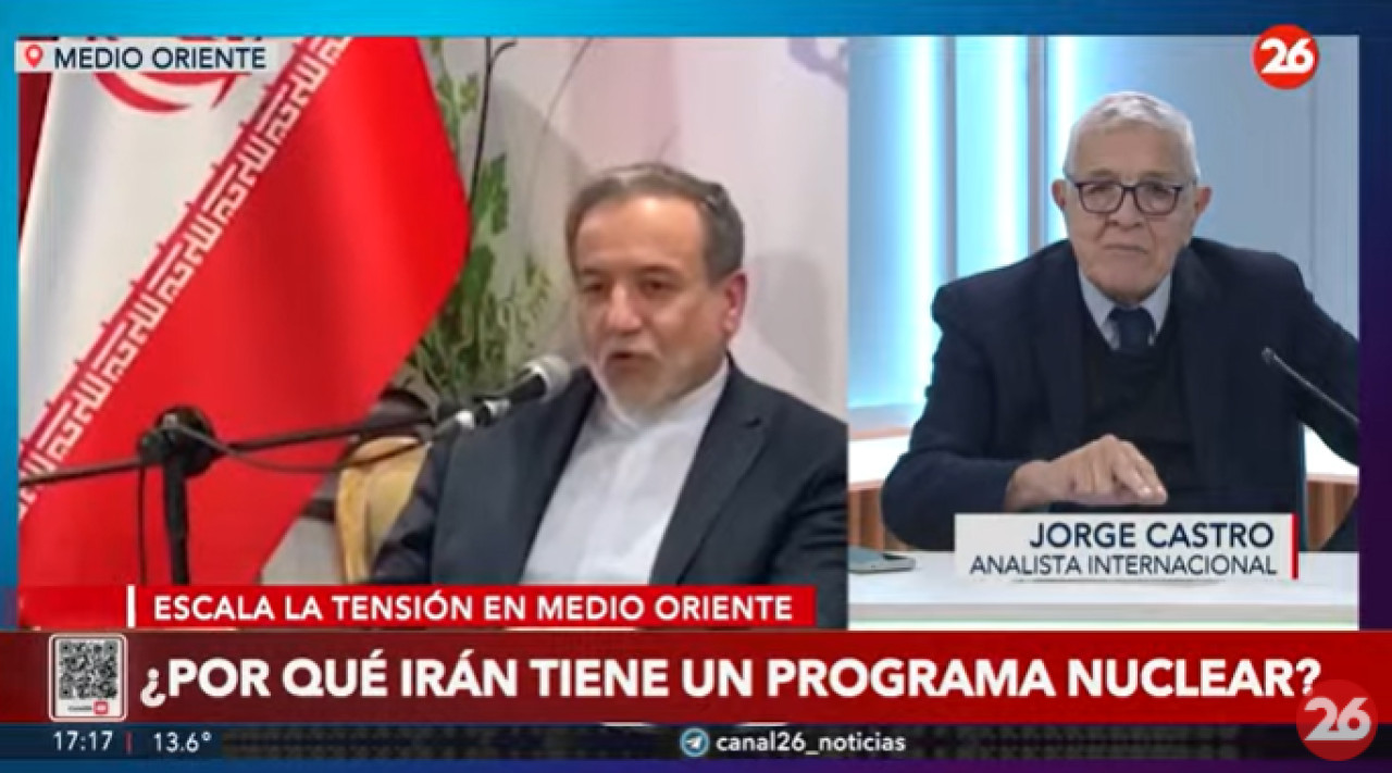 Jorge Castro sobre el plan nuclear de Irán. Foto: Captura de video