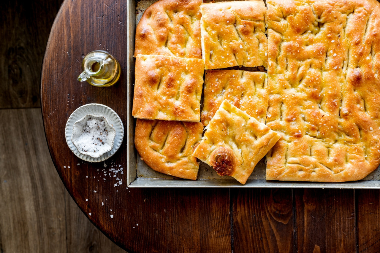 focaccia, comida italiana. Fuente: Italian Recipes