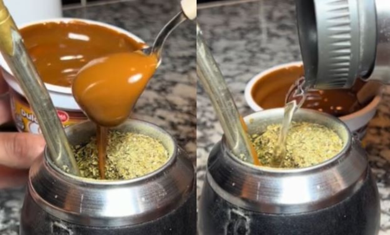Mate con dulce de leche. Foto: captura