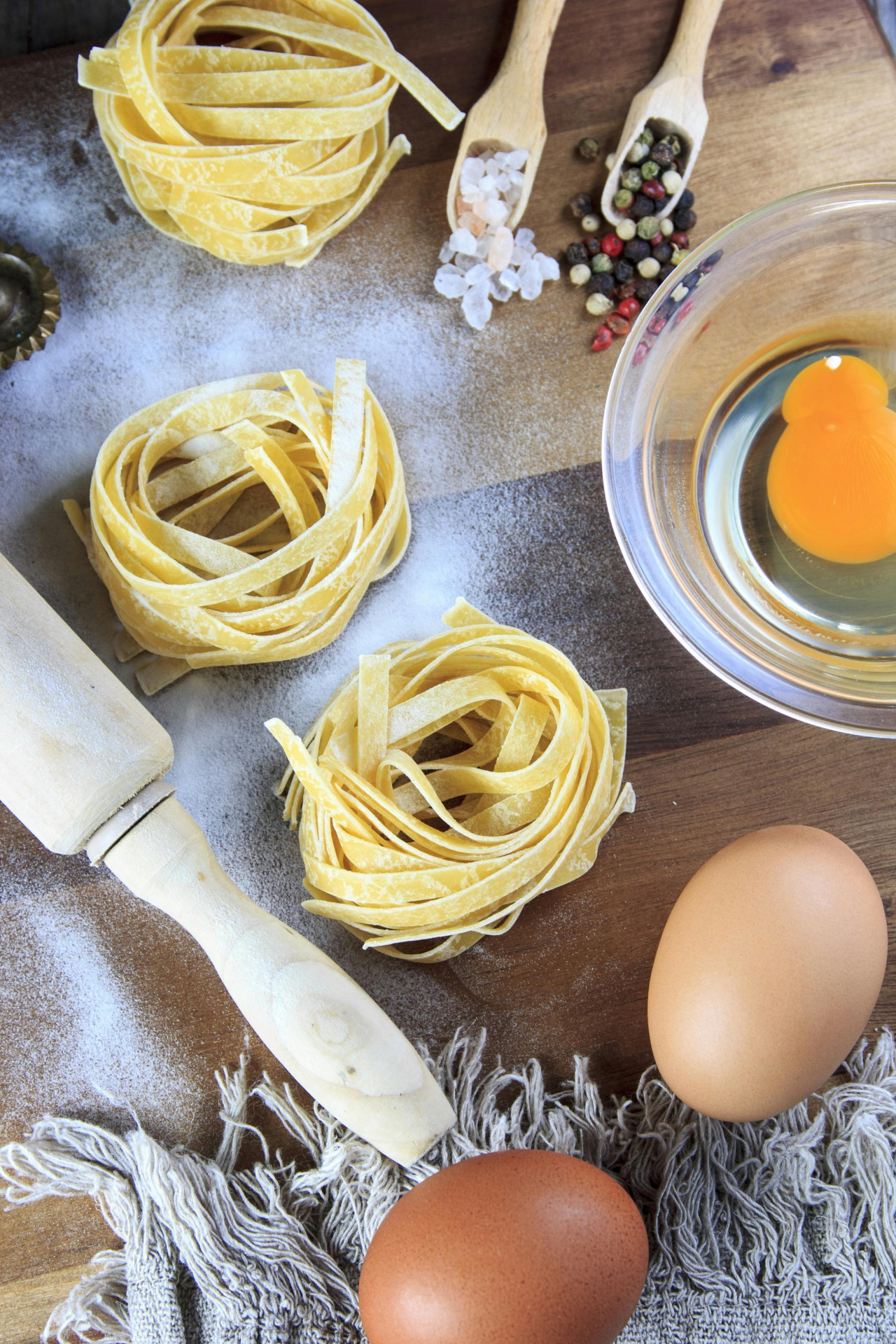 Fideos secos. Foto: Pexels.