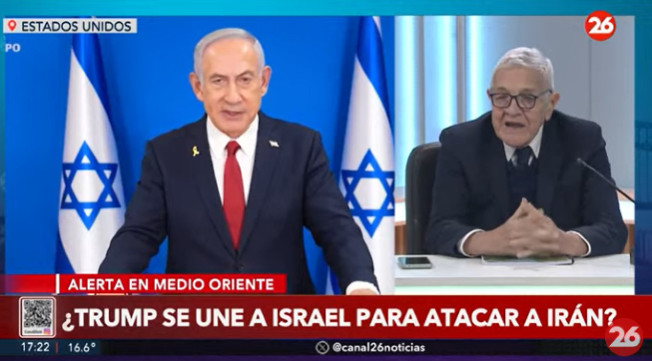 Jorge Castro sobre la posible alianza de Estados Unidos e Israel para atacar a Irán. Foto: Captura de video.