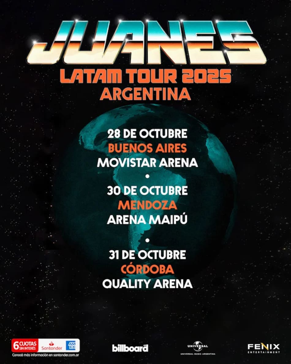 Juanes lanzó nuevo single y se presentará en Argentina. Foto: Prensa