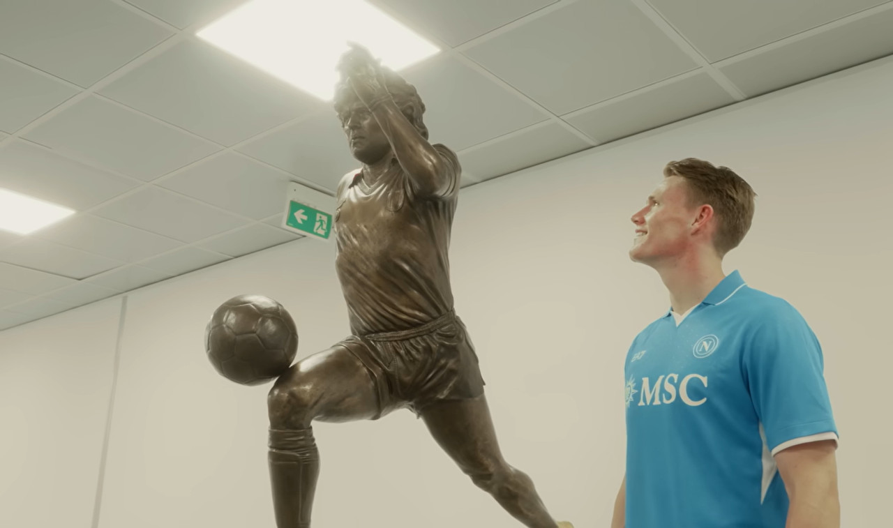 Scott McTominay, el escocés figura del Napoli admirador de Diego Maradona. Foto: captura