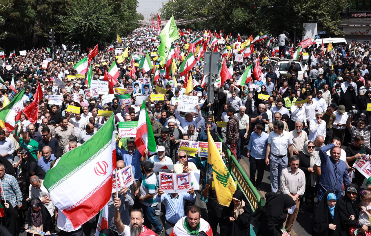 Irán anunció que se suma a la tregua propuesta por Trump. Foto: EFE/ABEDIN TAHERKENAREH.