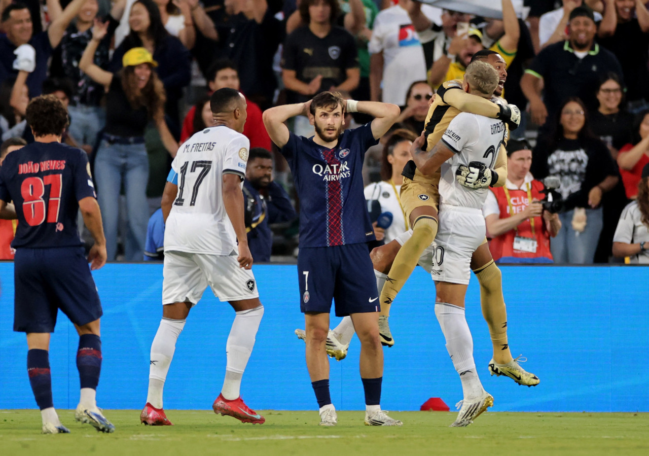 Botafogo hizo historia y derrotó al PSG en el Mundial de Clubes. Foto: REUTERS/Mike Blake.