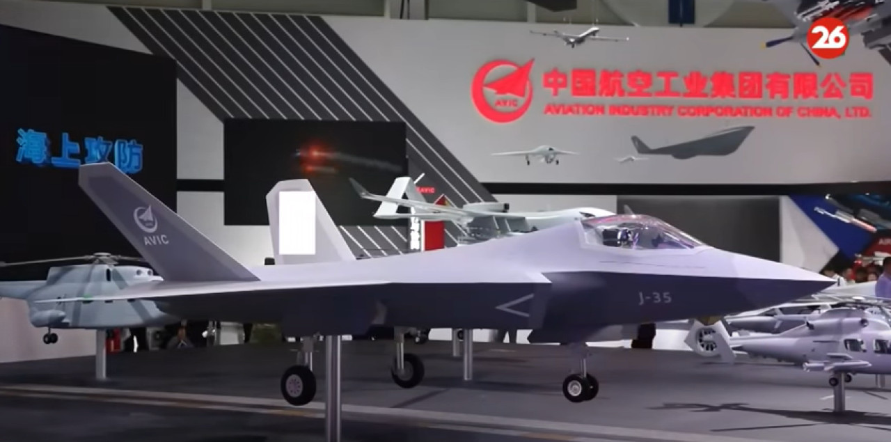 El Caza J10C, uno de los aviones de combate chinos más importantes. Foto: captura de video.