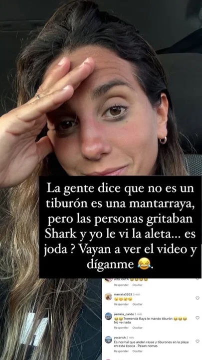 El mal momento de Cinthia Fernández en las playas de Miami.