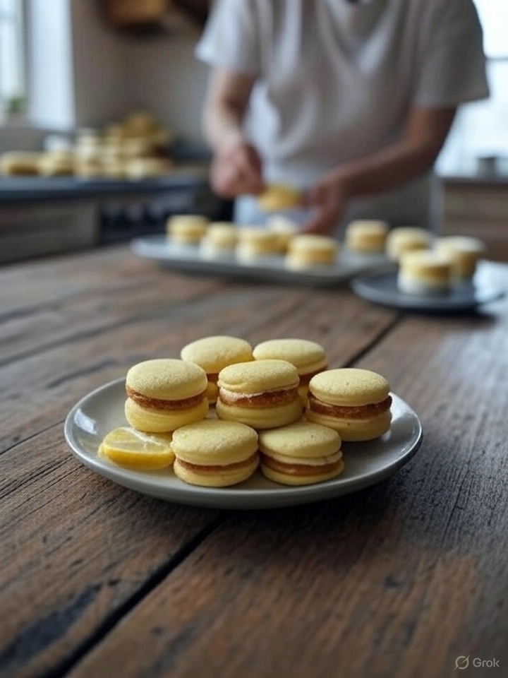 Alfajores de lemon pie