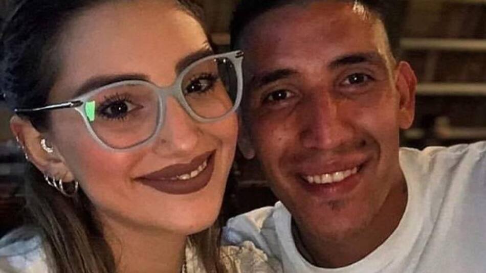 Ricardo Centrión y su novia