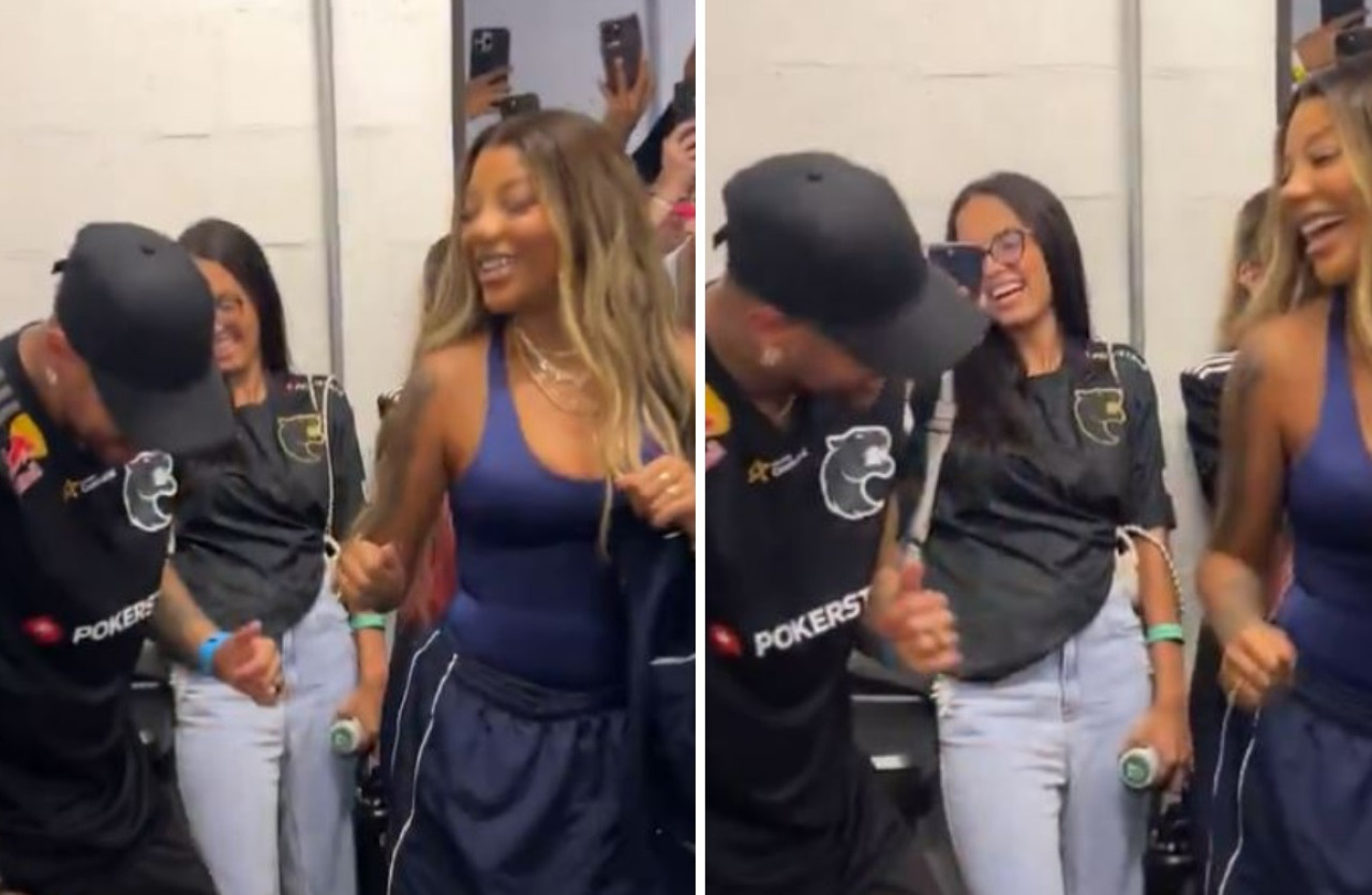 Neymar bailó con la cantante Ludmila y recibió críticas. Foto: captura de pantalla.