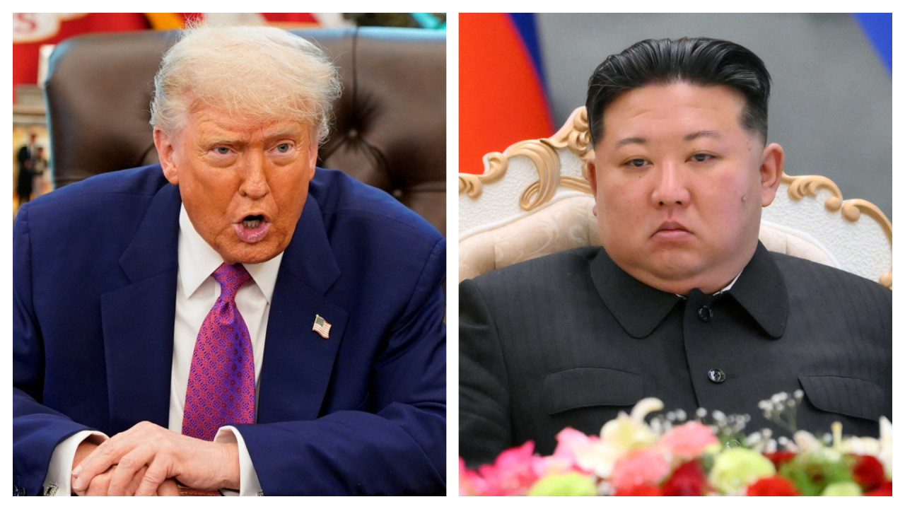 Donald Trump, presidente de Estados Unidos y Kim Jong-un, líder de Corea del Norte. Foto: Reuters.