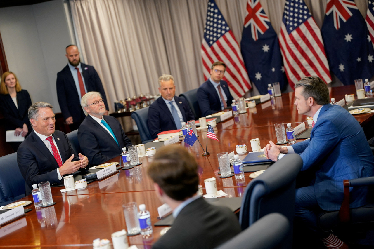 El pacto AUKUS, en revisión. Foto: Reuters/Nathan Howard