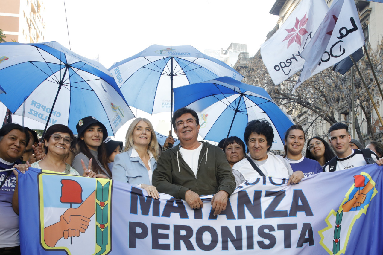 Fernando Espinoza y Verónica Magario, Día del Trabajador.