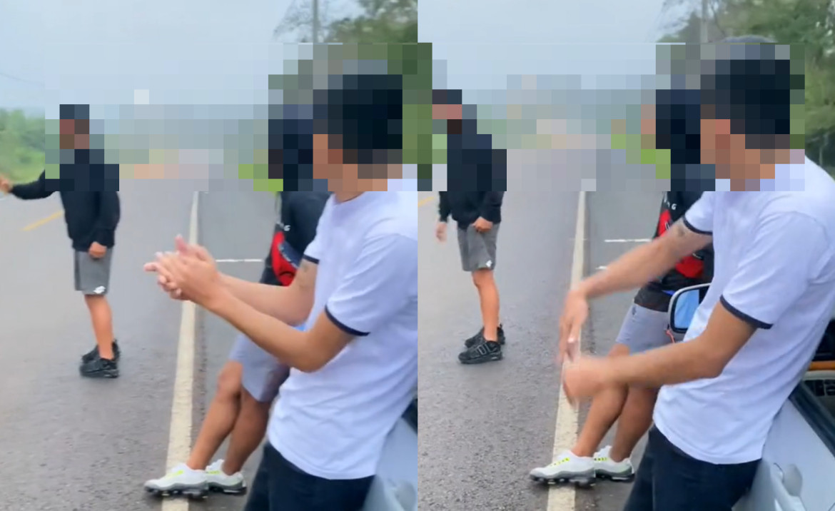 El denunciado aparece en el video. Foto: captura TikTok.