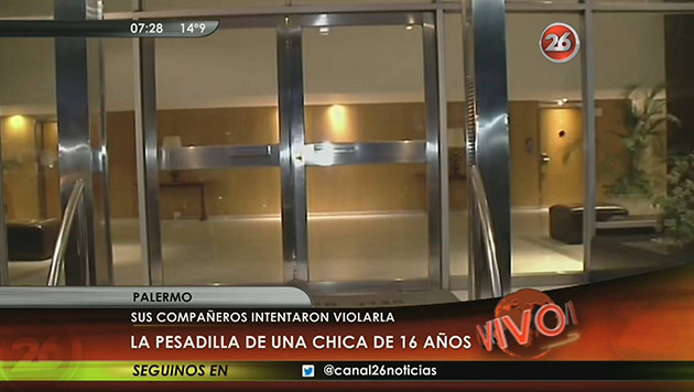 Joven abusada en Palermo (Canal 26)