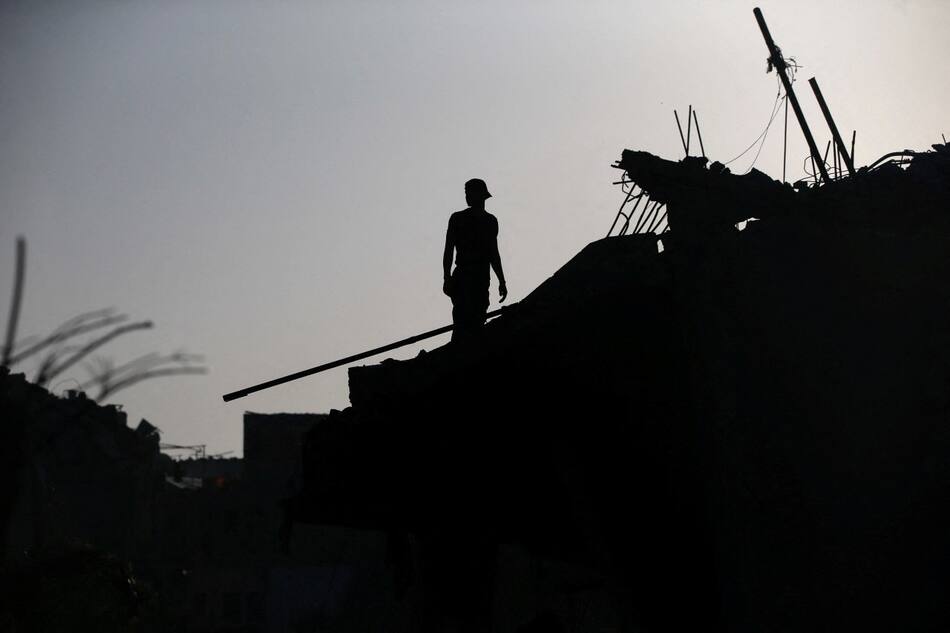 Consecuencias de los ataques israelíes en Gaza. Foto: Reuters/Mahmoud Issa.