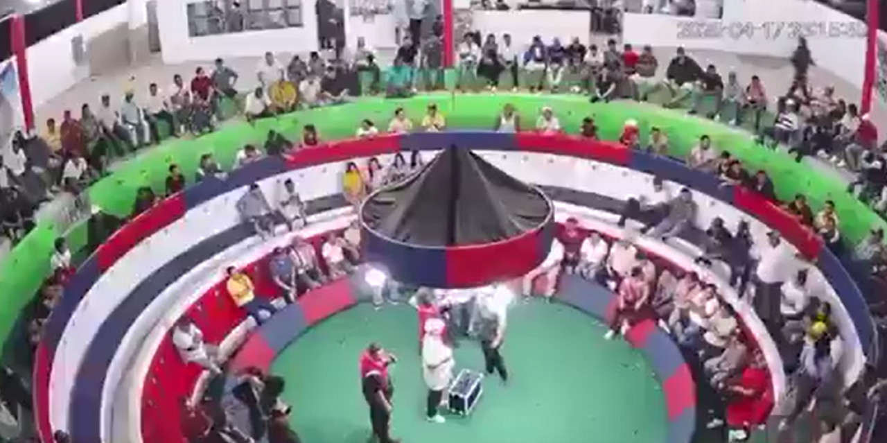 El momento previo del ataque armado en Ecuador. Foto: captura de pantalla.