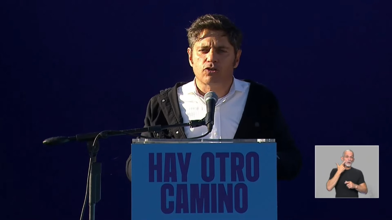 Axel Kicillof, gobernador de Buenos Aires. Foto: Captura.