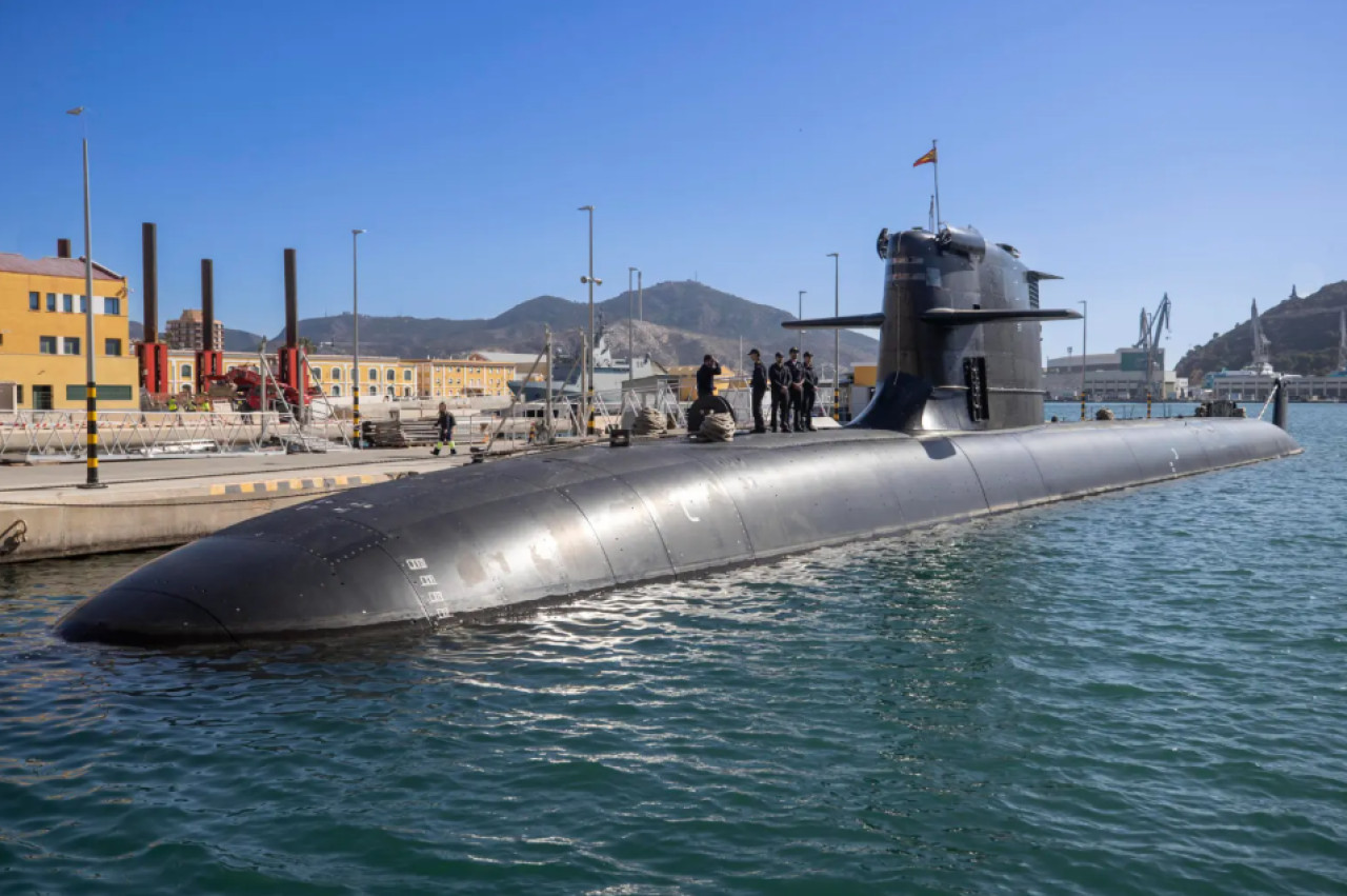 Submarino S-80 de la Armada Española. Foto: EFE / Marcial Guillén.