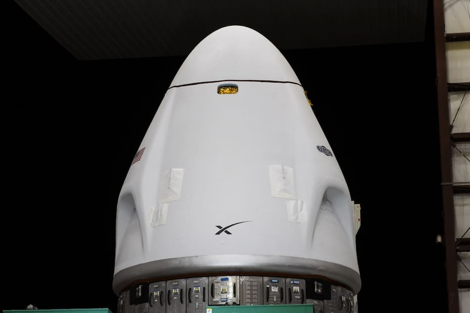 Cápsula Dragon de SpaceX. Foto: X / @SpaceX.