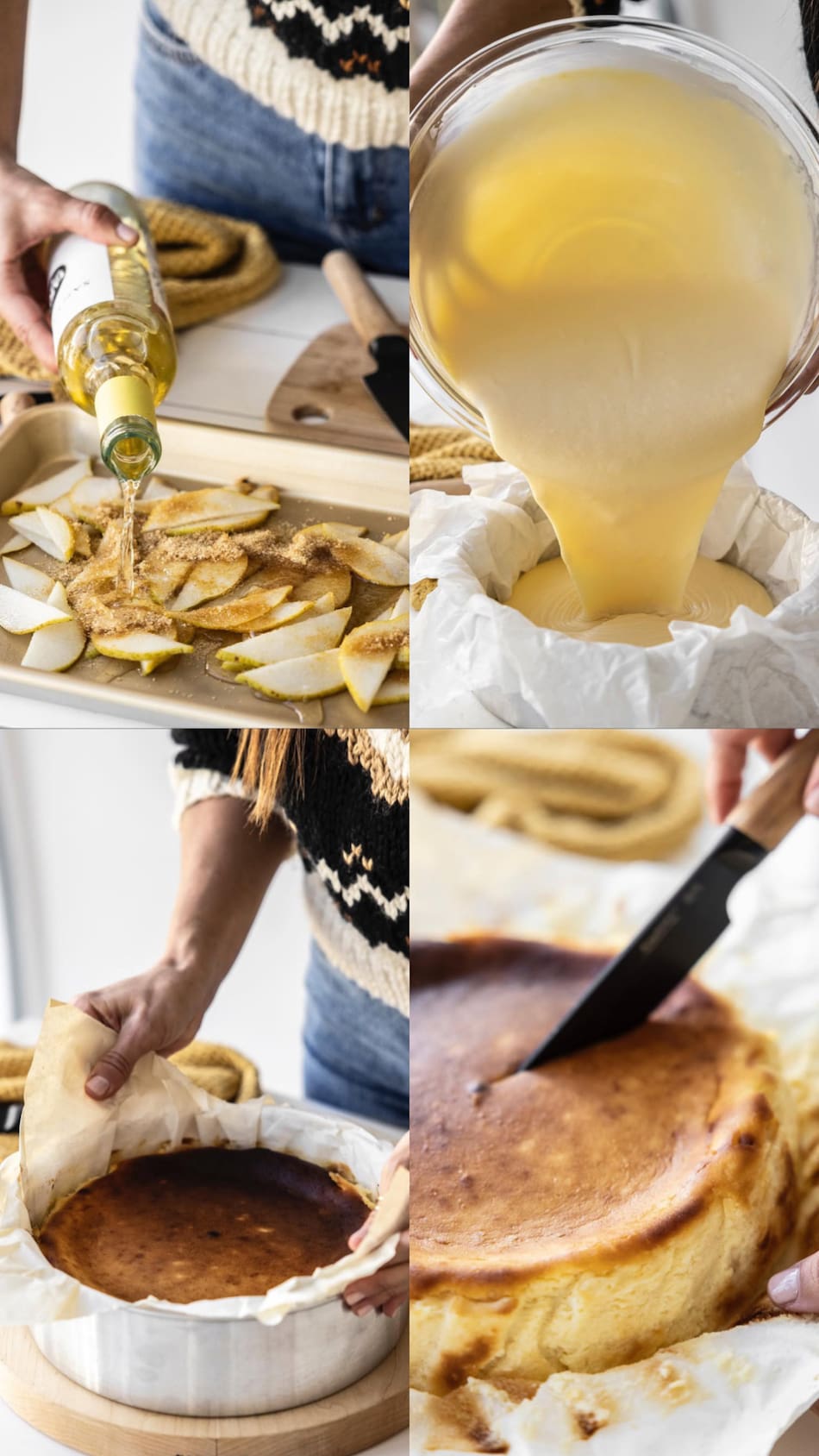 Receta de torta vasca. Foto Instagram @inutilisimas