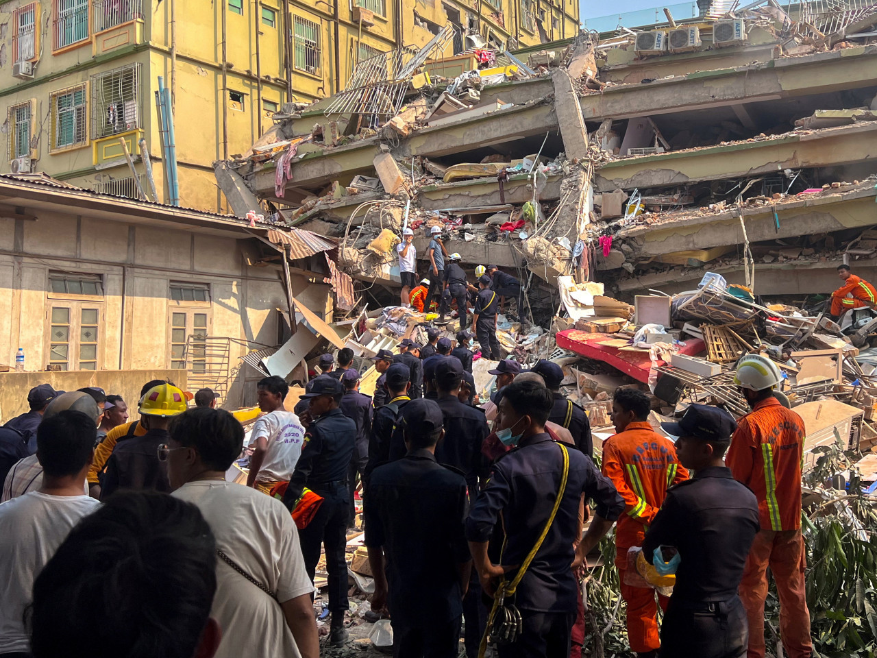 Terremoto en Myanmar (Birmania). Foto: Reuters.