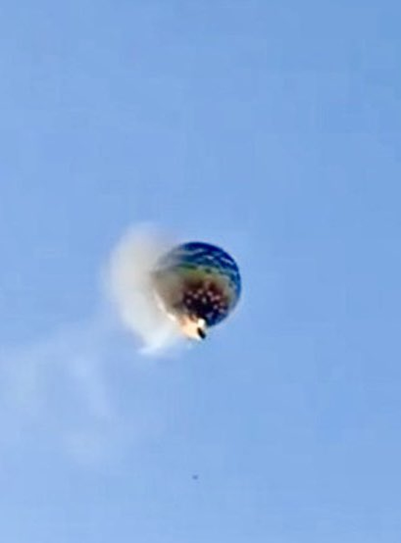 Accidente de globo aerostático en Brasil. Foto: Captura de video.
