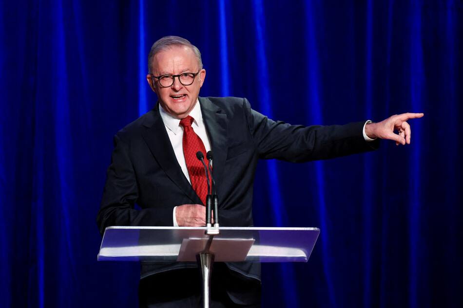 Anthony Albanese, primer ministro de Australia. Foto: REUTERS.