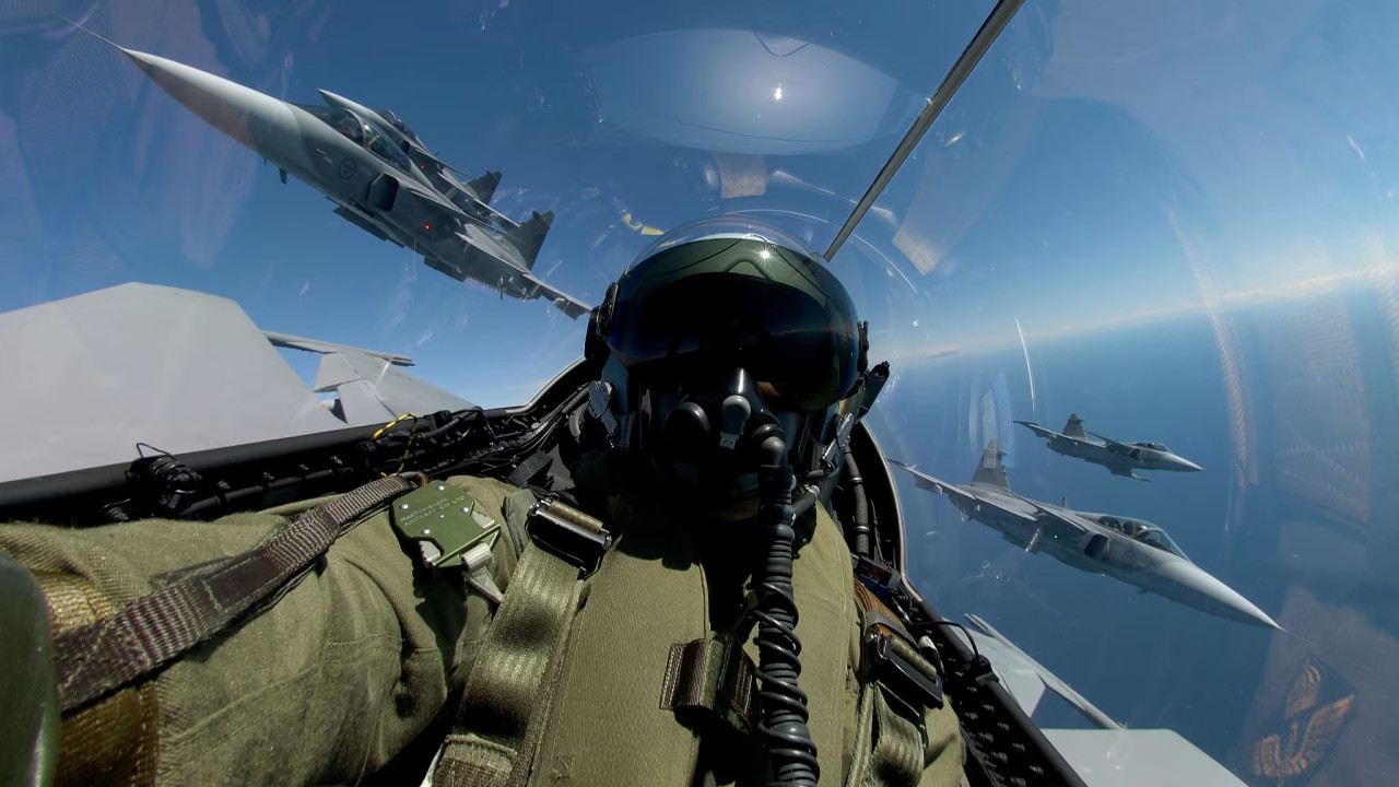 Avión caza Saab Gripen NG. Foto: Saab