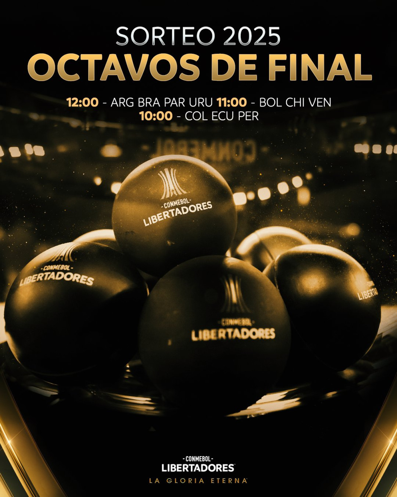 Se sortearon los cruces de octavos de final. Foto: X @Libertadores