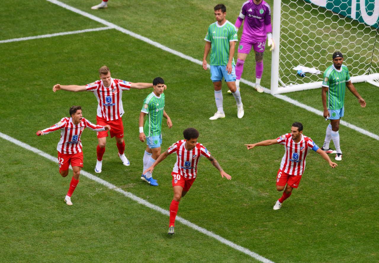 Seattle Sounders vs Atlético de Madrid, Mundial de Clubes 2025. Foto: Reuters/Steven Bisig