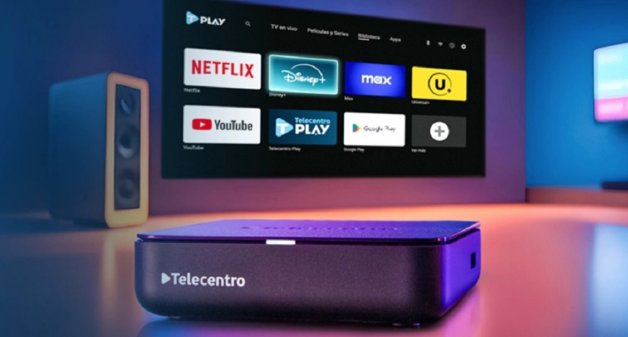 Decodificador 4K con Android TV de Telecentro.