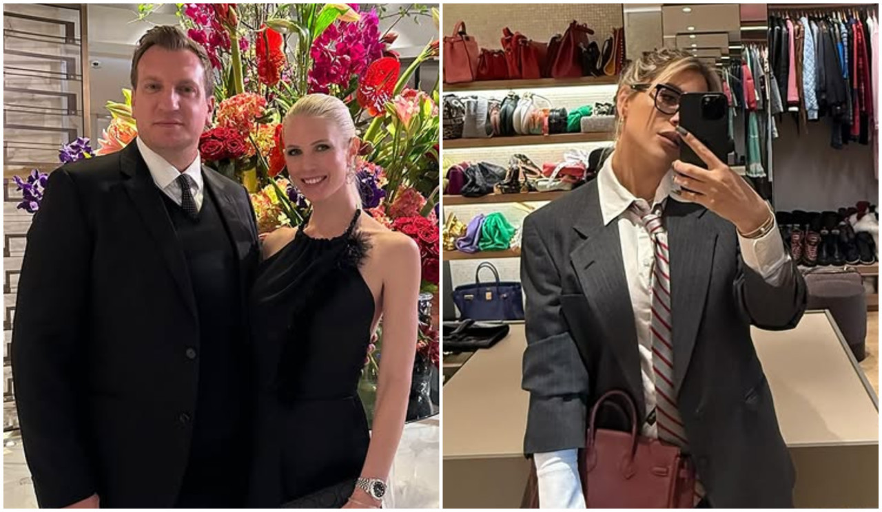 Maxi López, Daniela Christiansson y Wanda Nara. Fotos: Instagram.