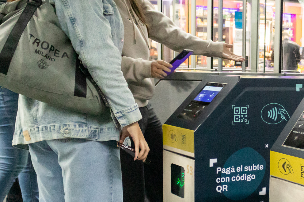 Se habilitó el pago del subte con QR. Foto: Gobierno de la Ciudad de Buenos Aires