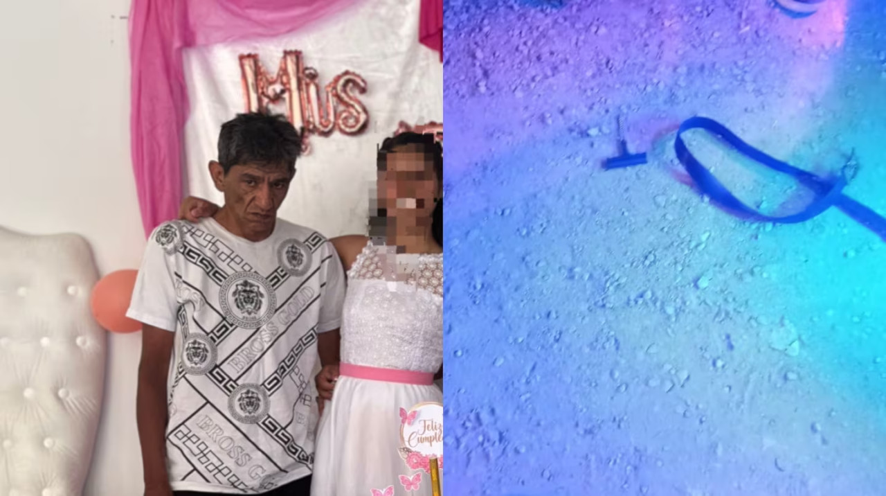 La nena pidió que su padre violento vaya a su quince. Foto: X @mauroszeta