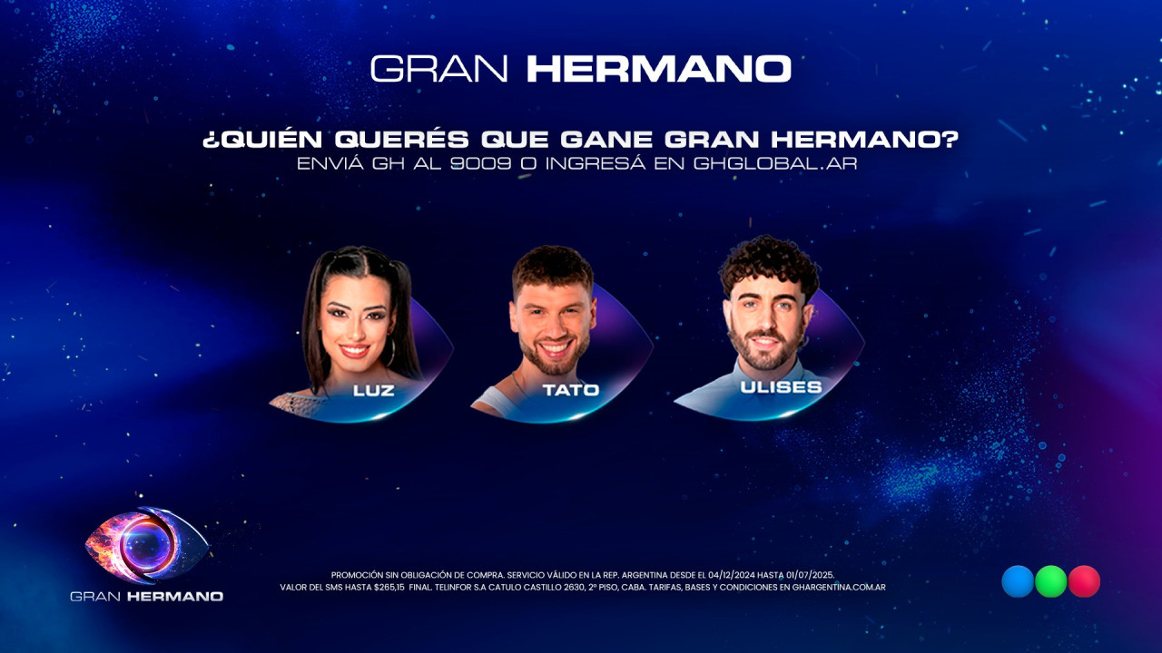 Los cuatro finalistas de Gran Hermano 2025. Foto: Captura.