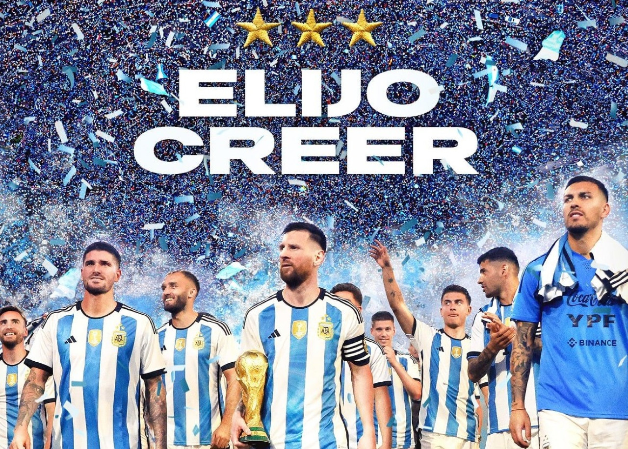 Elijo creer, documental de la AFA sobre el título de la Selección argentina en Qatar 2022.