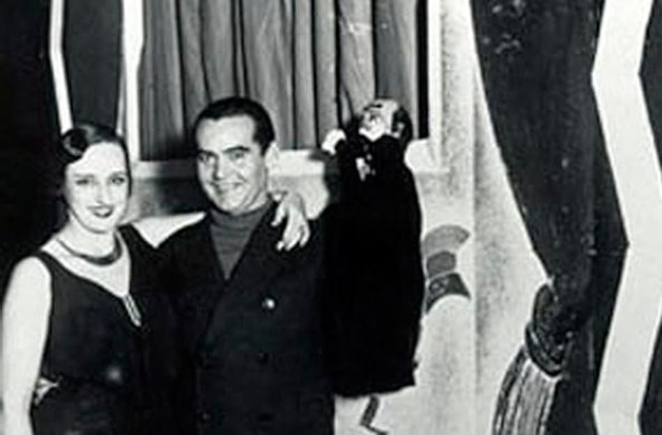 26 de marzo de 1934. Lorca se despedía con una función de títeres de cachiporra para sus amigos en el Teatro Avenida